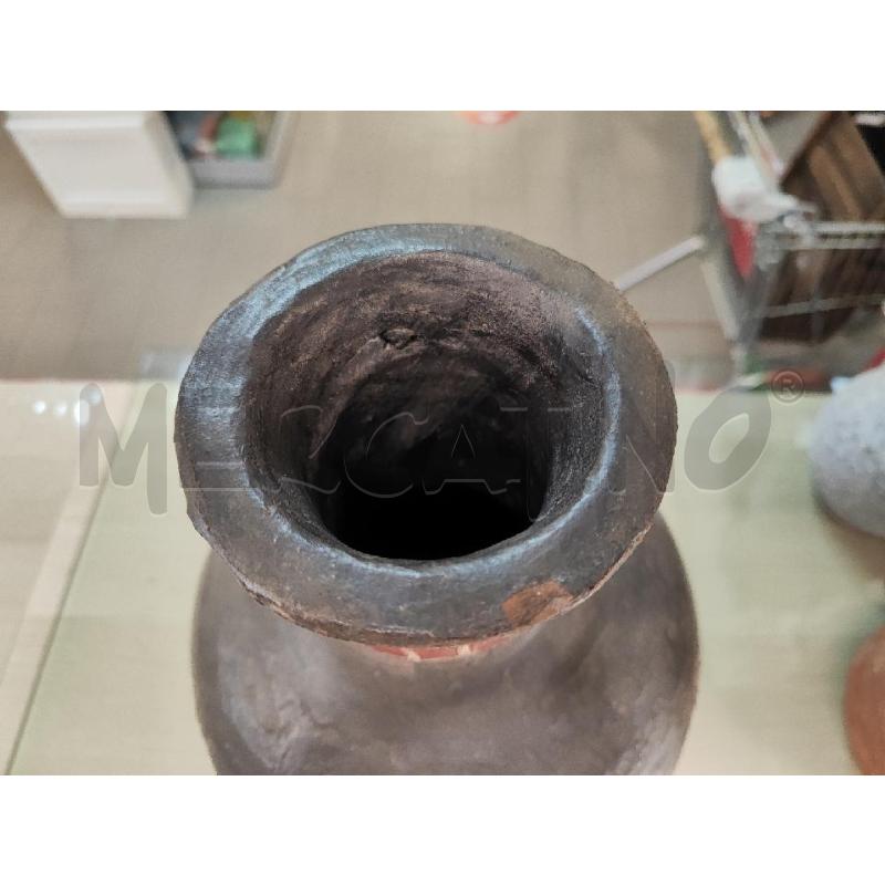 VASO IN TERRACOTTA GRIGIO BALZA ROSSA | Mercatino dell'Usato Vinci - fraz. sovigliana 3