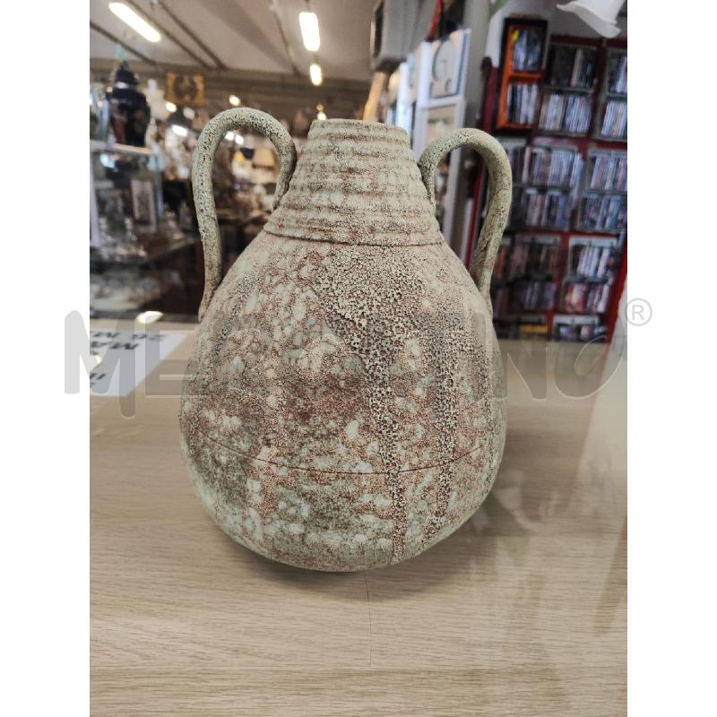VASO IN TERRACOTTA INVECCHIATO 2 MANICI BOCCA RIGATA  | Mercatino dell'Usato Vinci - fraz. sovigliana 1