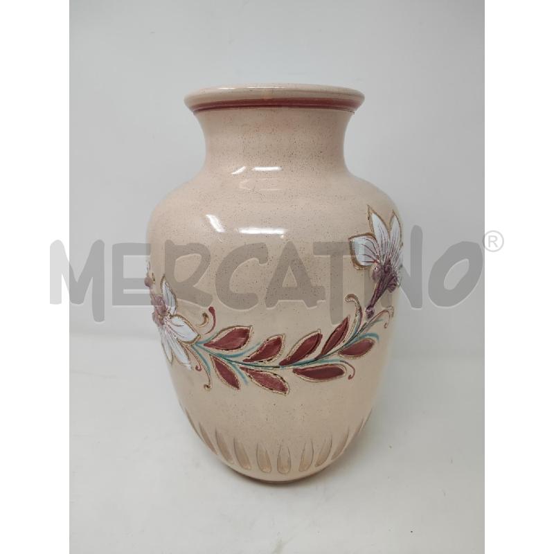VASO IN TERRACOTTA ROSA INCISO FIORI | Mercatino dell'Usato Vinci - fraz. sovigliana 1