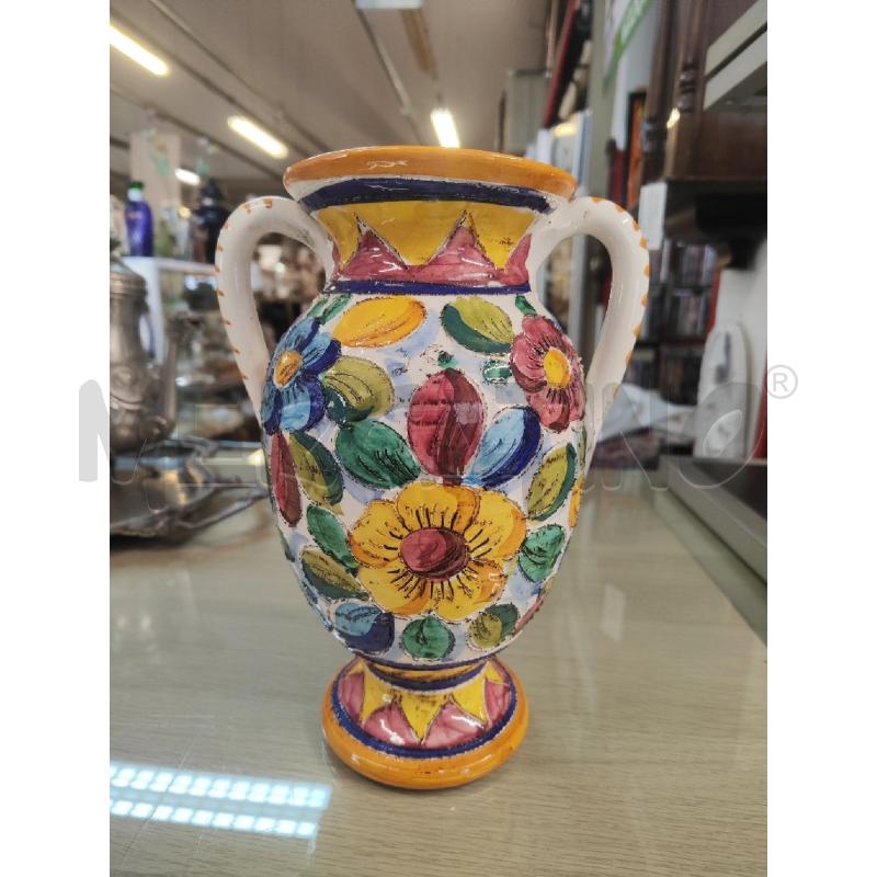 VASO IN TERRACOTTA TACCINI INCISO FIORI 2 MANICI | Mercatino dell'Usato Vinci - fraz. sovigliana 1