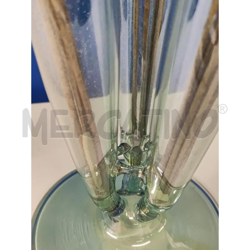 VASO VETRO 3 CALLE BLU CON FIORI FINTI | Mercatino dell'Usato Vinci - fraz. sovigliana 4