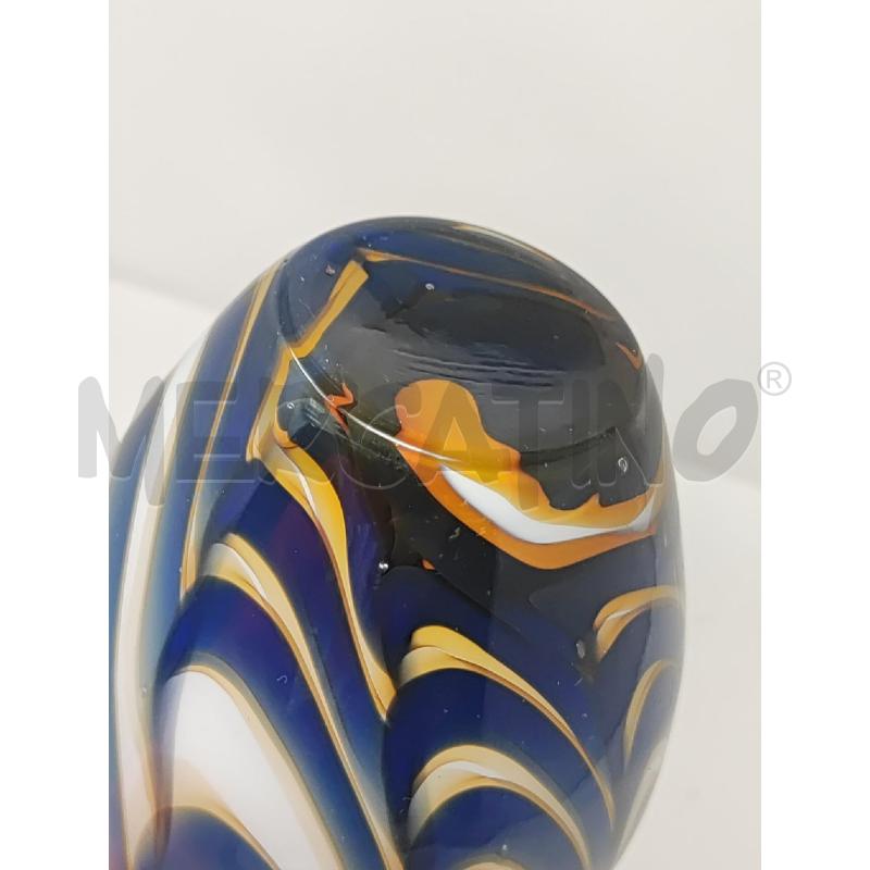 VASO VETRO BIANCO ONDE GRIGIE H.27 | Mercatino dell'Usato Vinci - fraz. sovigliana 3