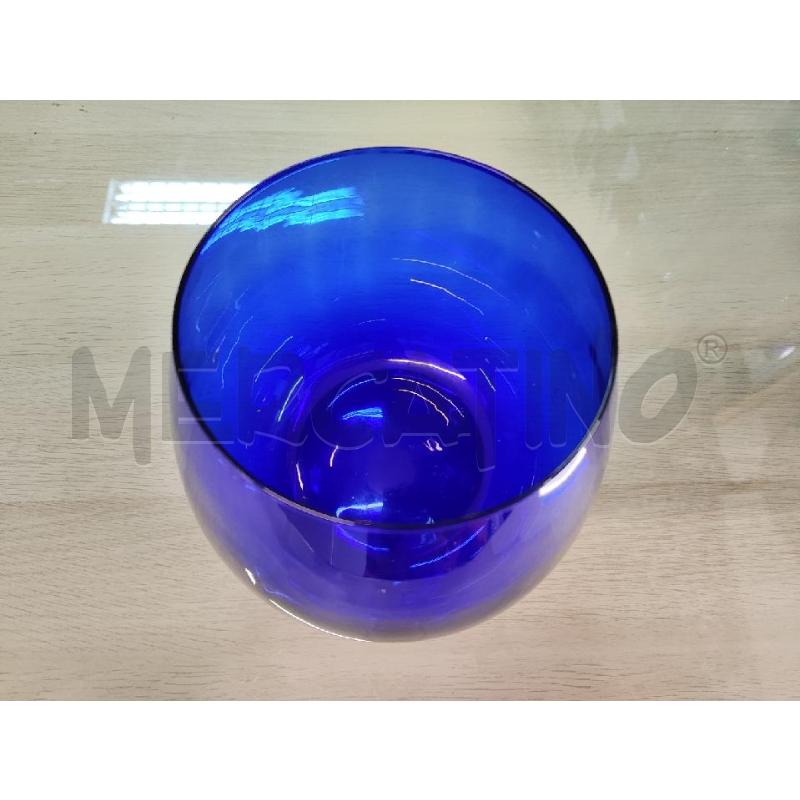 VASO VETRO BLU BOCCA STRETTA | Mercatino dell'Usato Vinci - fraz. sovigliana 2