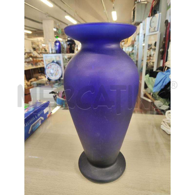 VASO VETRO BLU H.39 | Mercatino dell'Usato Vinci - fraz. sovigliana 1