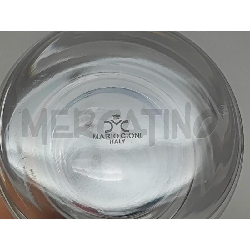 VASO VETRO CILINDRO ANELLI MARIO CIONI | Mercatino dell'Usato Vinci - fraz. sovigliana 3