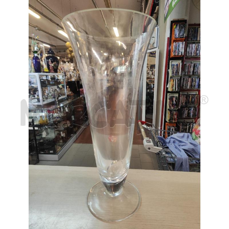 VASO VETRO CON PIEDE H.40 | Mercatino dell'Usato Vinci - fraz. sovigliana 1