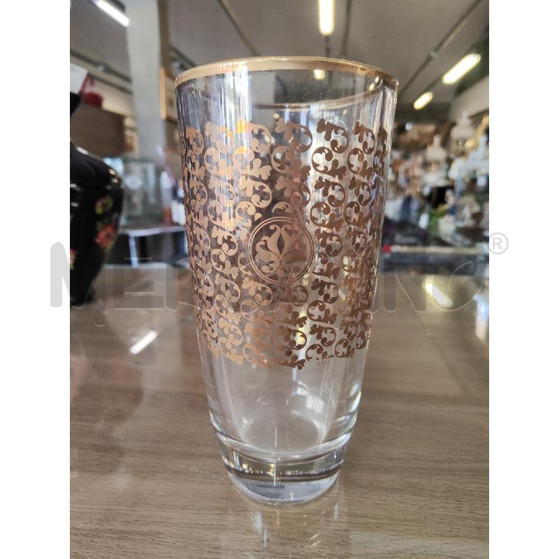 VASO VETRO DECORO ORO  | Mercatino dell'Usato Vinci - fraz. sovigliana 1