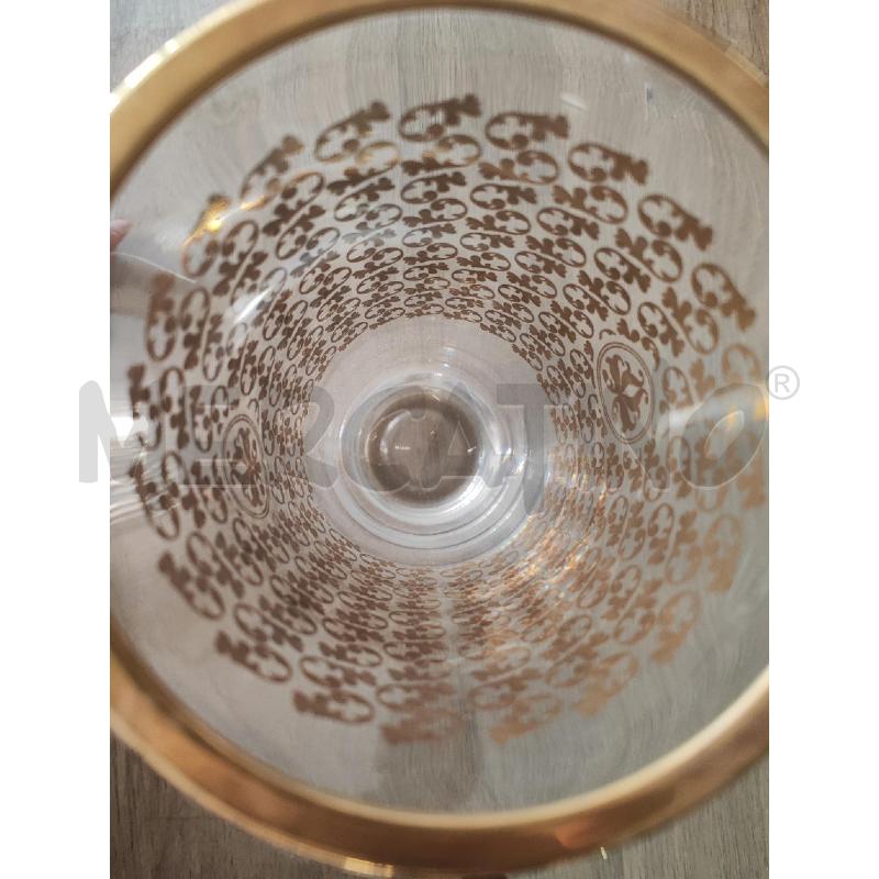 VASO VETRO DECORO ORO  | Mercatino dell'Usato Vinci - fraz. sovigliana 2