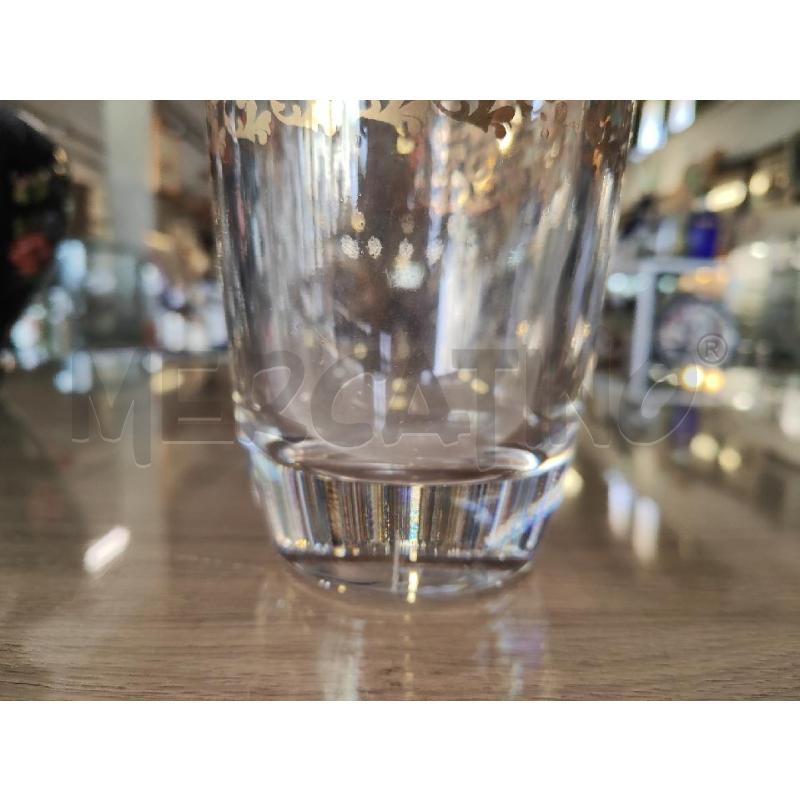 VASO VETRO DECORO ORO  | Mercatino dell'Usato Vinci - fraz. sovigliana 3