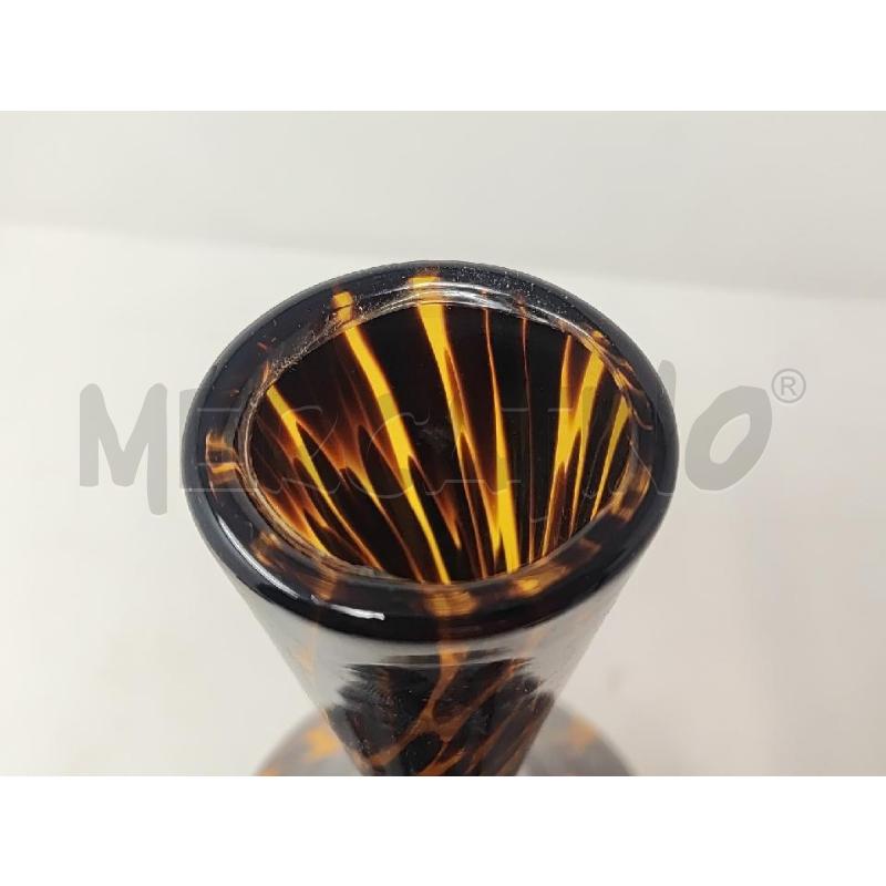 VASO VETRO MARRONE MACULATO H.30 | Mercatino dell'Usato Vinci - fraz. sovigliana 2
