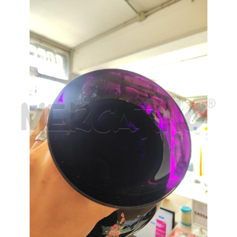 VASO VETRO NERO FIORI ROSA | Mercatino dell'Usato Vinci - fraz. sovigliana 2