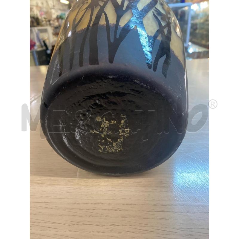 VASO VETRO ROSA FIORI MARRONI H.34 | Mercatino dell'Usato Vinci - fraz. sovigliana 3