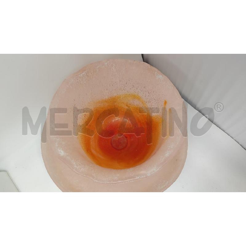 VASO + CIOTOLA VETRO ROSA  | Mercatino dell'Usato Vinci - fraz. sovigliana 2