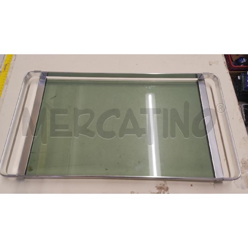 VASSOIO 54X29 CM VETRO FUME BORDO ACCIAIO | Mercatino dell'Usato Vinci - fraz. sovigliana 1
