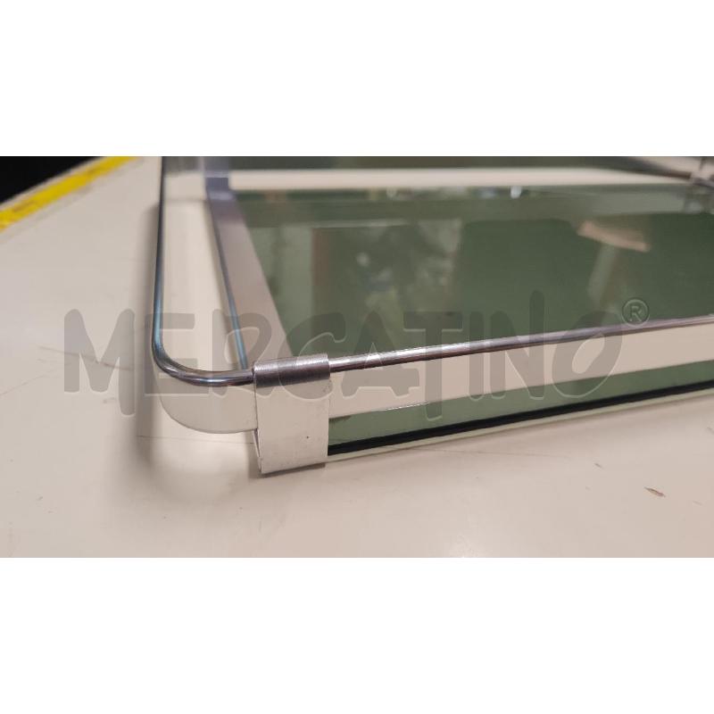 VASSOIO 54X29 CM VETRO FUME BORDO ACCIAIO | Mercatino dell'Usato Vinci - fraz. sovigliana 2