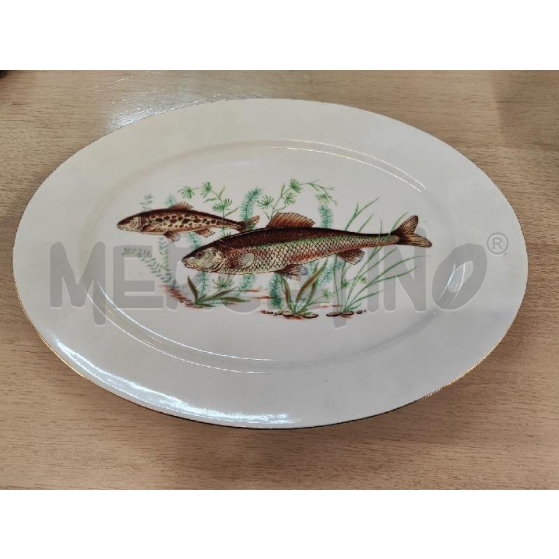 VASSOIO OVALE BAVARIA DECORO PESCE | Mercatino dell'Usato Vinci - fraz. sovigliana 1
