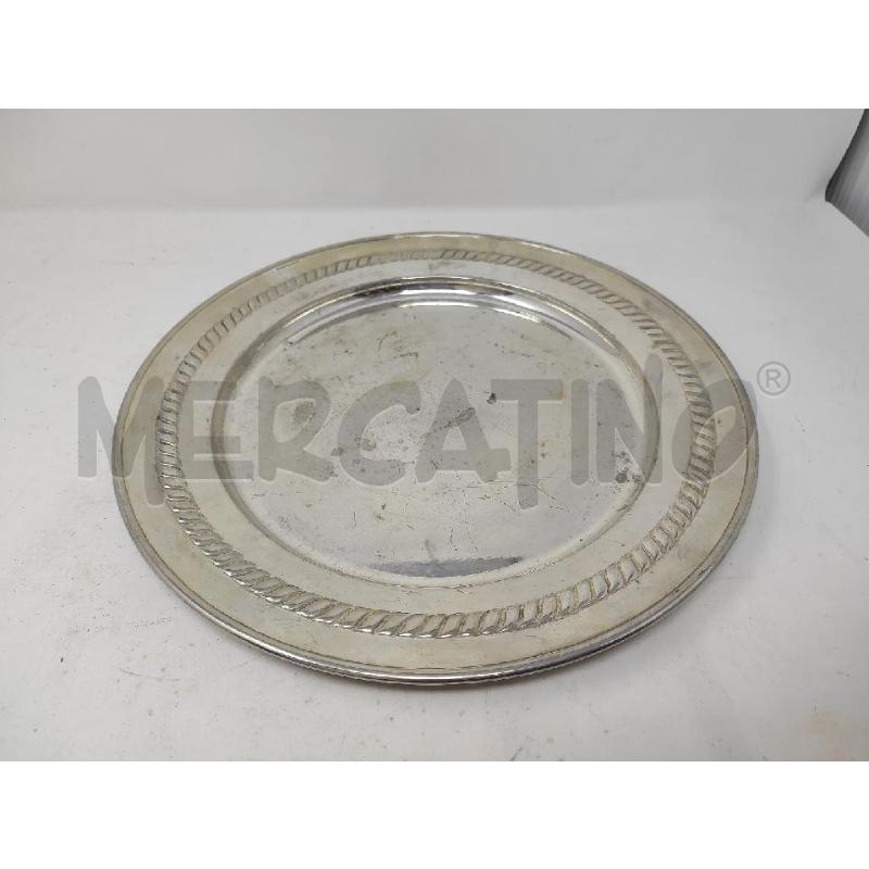 VASSOIO TONDO SILVER PLATE BORDO CORDA | Mercatino dell'Usato Vinci - fraz. sovigliana 1