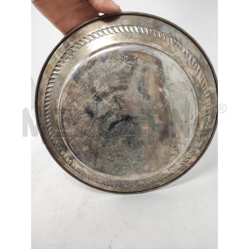 VASSOIO TONDO SILVER PLATE BORDO CORDA | Mercatino dell'Usato Vinci - fraz. sovigliana 3