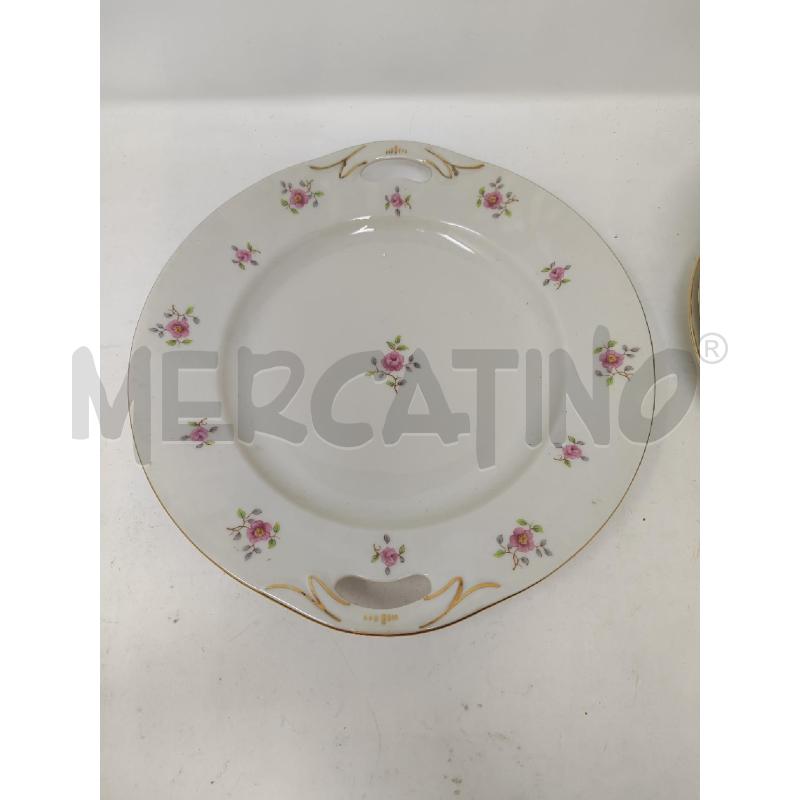 VASSOIO + 6 PIATTINI DA DOLCE BAVARIA FIORELLINI ROSA | Mercatino dell'Usato Vinci - fraz. sovigliana 2