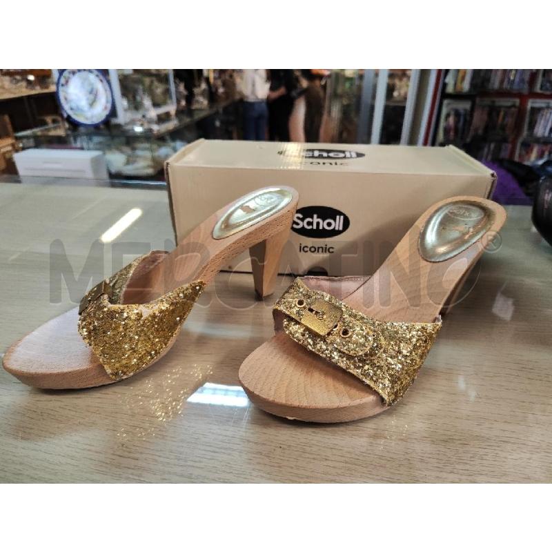 ZOCCOLI DONNA SCHOLL GLITTER ORO N.39 | Mercatino dell'Usato Vinci - fraz. sovigliana 1