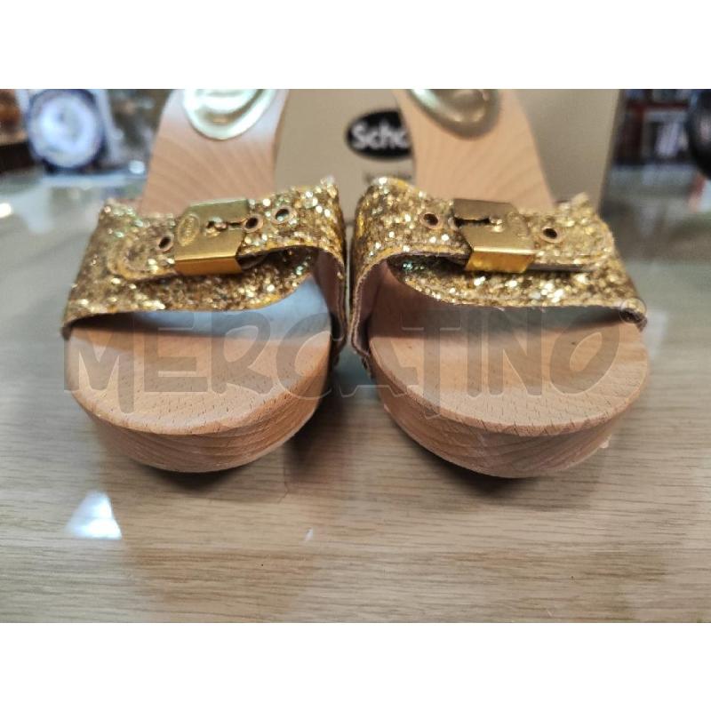 ZOCCOLI DONNA SCHOLL GLITTER ORO N.39 | Mercatino dell'Usato Vinci - fraz. sovigliana 3