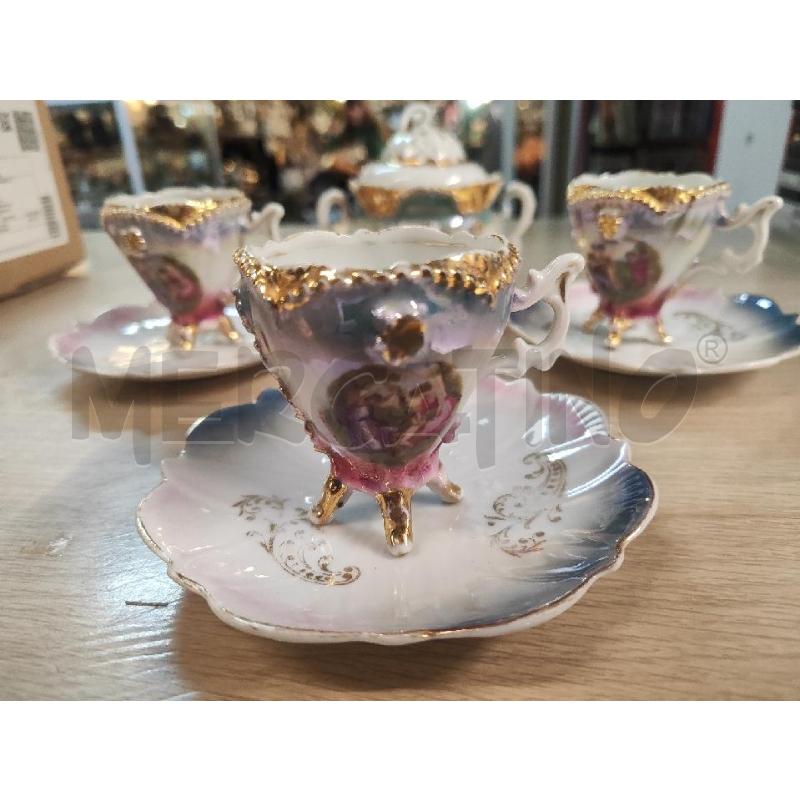 ZUCCHERIERA + 3 TAZZINE + PIATTINI DAMINE | Mercatino dell'Usato Vinci - fraz. sovigliana 2