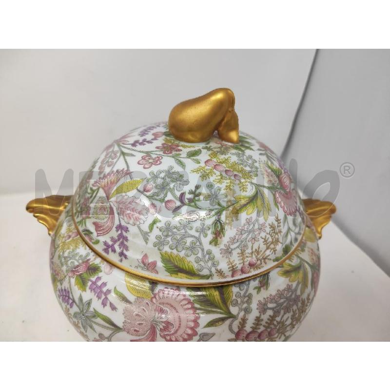 ZUPPIERA CERAMICA TONDA LIMOGES PATE FIORI ROSA | Mercatino dell'Usato Vinci - fraz. sovigliana 2