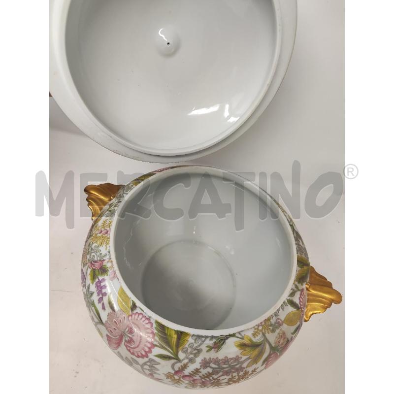 ZUPPIERA CERAMICA TONDA LIMOGES PATE FIORI ROSA | Mercatino dell'Usato Vinci - fraz. sovigliana 3