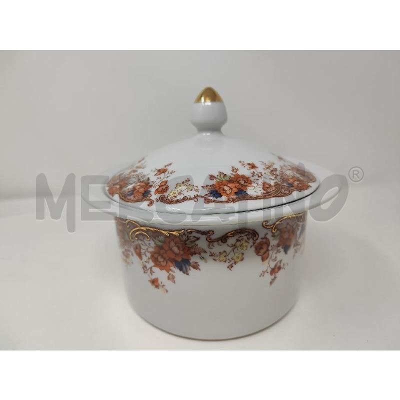ZUPPIERA TONDA CERAMICA LIMOGES FIORI ARANCIO | Mercatino dell'Usato Vinci - fraz. sovigliana 1
