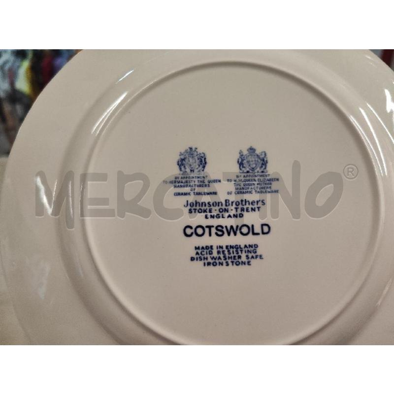 ZUPPIERA + 12 PIATTINI +2 VASSOI 1 TONDO 1 OVALE COTSWOLD ENGLAND DECORO BLU | Mercatino dell'Usato Vinci - fraz. sovigliana 3