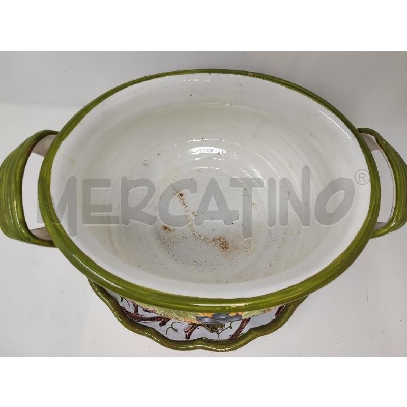 ZUPPIERA + CIOTOLA CERAMICA MONTELUPO DECORO UVA  | Mercatino dell'Usato Vinci - fraz. sovigliana 2