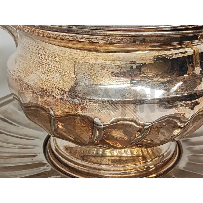 ZUPPIERA + VASSOIO TONDO SILVER PLATE ONDE  | Mercatino dell'Usato Vinci - fraz. sovigliana 3