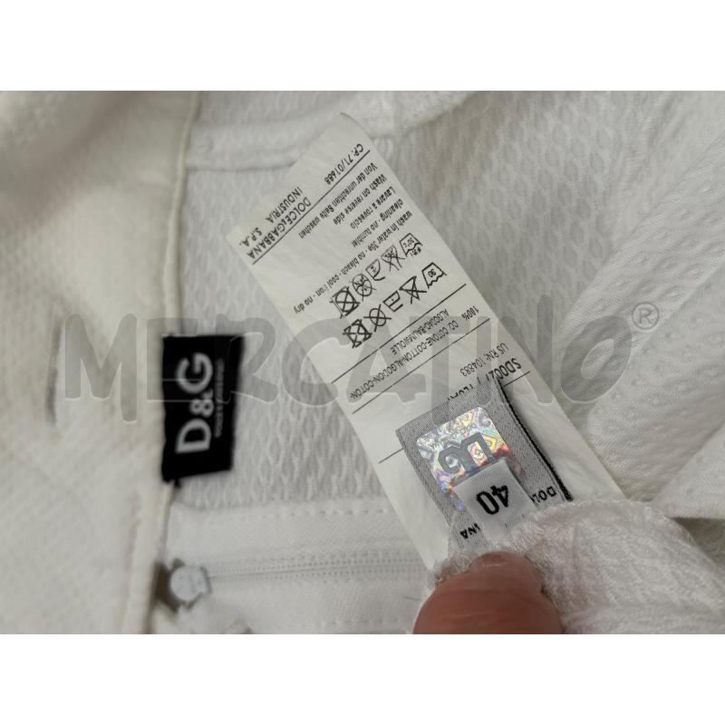 ABITO DONNA BIANCO D&G BOTTONI | Mercatino dell'Usato Genova sampierdarena 3