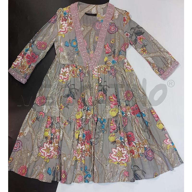 ABITO DONNA GRIGIO PERLINE TWINSET | Mercatino dell'Usato Genova sampierdarena 1