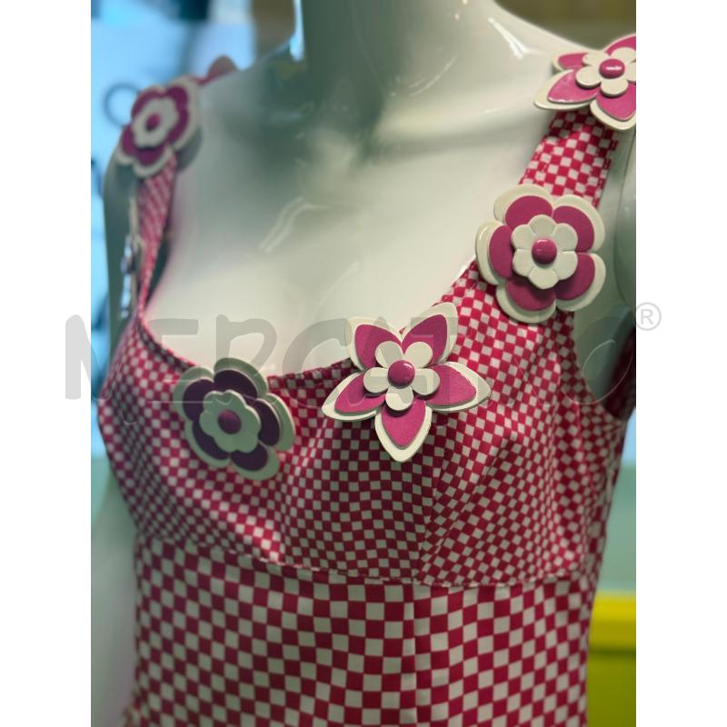 ABITO DONNA MOSCHINO QUADRI ROSA BIANCHI | Mercatino dell'Usato Genova sampierdarena 3