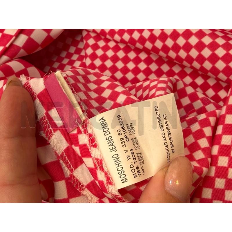 ABITO DONNA MOSCHINO QUADRI ROSA BIANCHI | Mercatino dell'Usato Genova sampierdarena 4