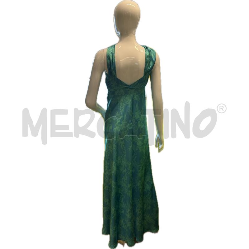 ABITO DONNA VERDE ACQUA RASO STAMPA TROPICAL PINKO  | Mercatino dell'Usato Genova sampierdarena 2