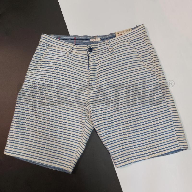 BERMUDA UOMO G LUPO RIGHE BEIGE AZZU | Mercatino dell'Usato Genova sampierdarena 1