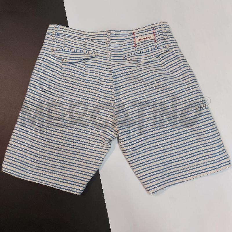 BERMUDA UOMO G LUPO RIGHE BEIGE AZZU | Mercatino dell'Usato Genova sampierdarena 4