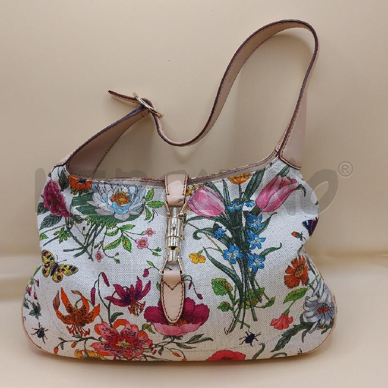 BORSA DONNA GUCCI BAG FLORA BIANCA 137335002058 | Mercatino dell'Usato Genova sampierdarena 1