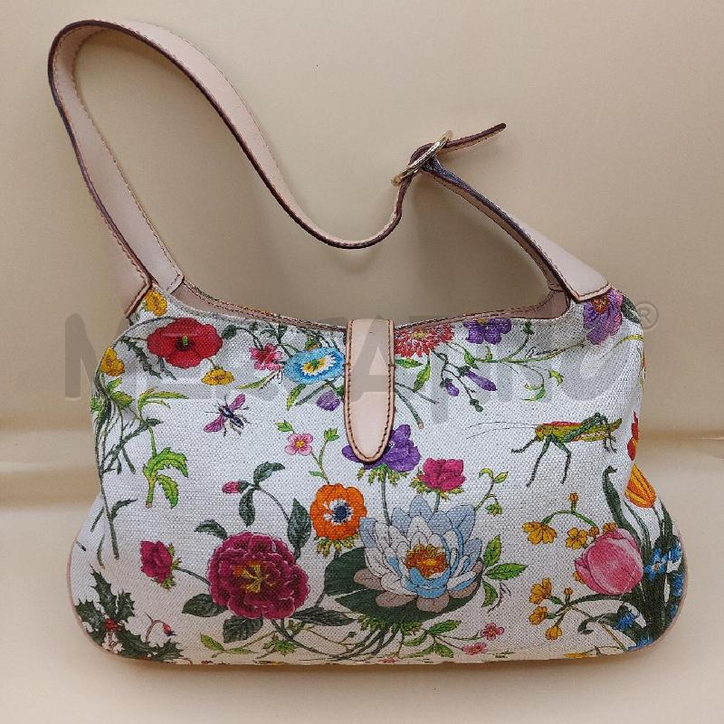 BORSA DONNA GUCCI BAG FLORA BIANCA 137335002058 | Mercatino dell'Usato Genova sampierdarena 2