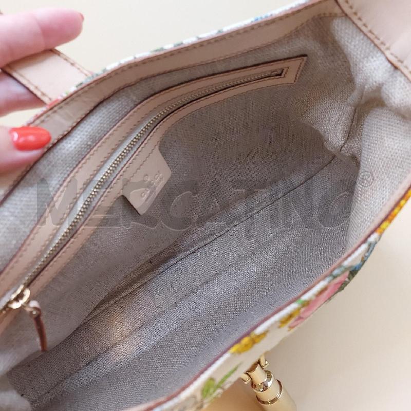 BORSA DONNA GUCCI BAG FLORA BIANCA 137335002058 | Mercatino dell'Usato Genova sampierdarena 5