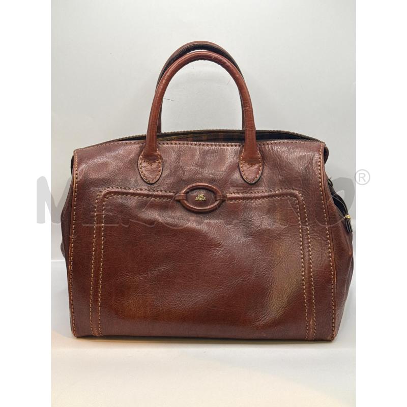 BORSA DONNA MARRONE PELLE THE BRIDGE  | Mercatino dell'Usato Genova sampierdarena 1