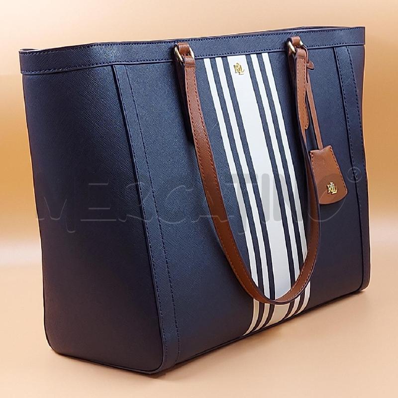 BORSA DONNA RALPH LAUREN BLU  | Mercatino dell'Usato Genova sampierdarena 3