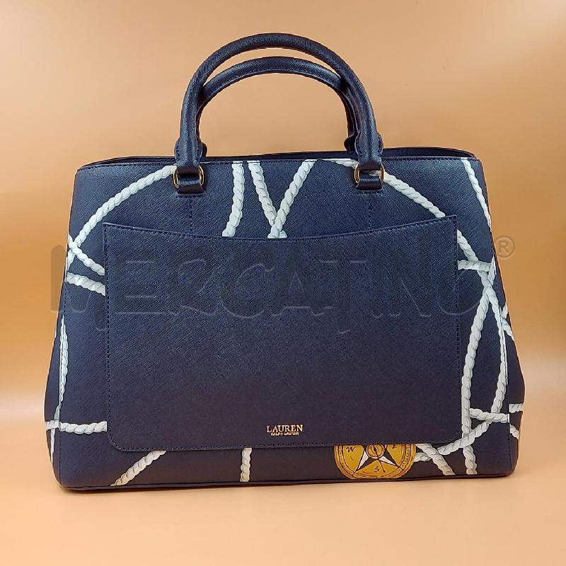 BORSA DONNA RALPH LAUREN BLU ANCORA  | Mercatino dell'Usato Genova sampierdarena 3