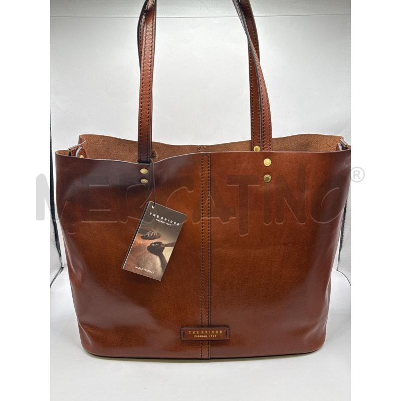 BORSA DONNA THE BRIDGE MARRONE PELLE  | Mercatino dell'Usato Genova sampierdarena 1