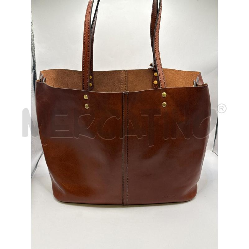 BORSA DONNA THE BRIDGE MARRONE PELLE  | Mercatino dell'Usato Genova sampierdarena 2