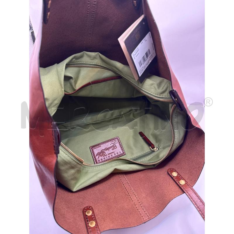 BORSA DONNA THE BRIDGE MARRONE PELLE  | Mercatino dell'Usato Genova sampierdarena 3