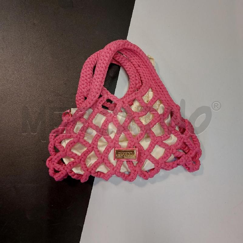 BORSETTA DONNA GUESS ROSA INTRECCIO | Mercatino dell'Usato Genova sampierdarena 1