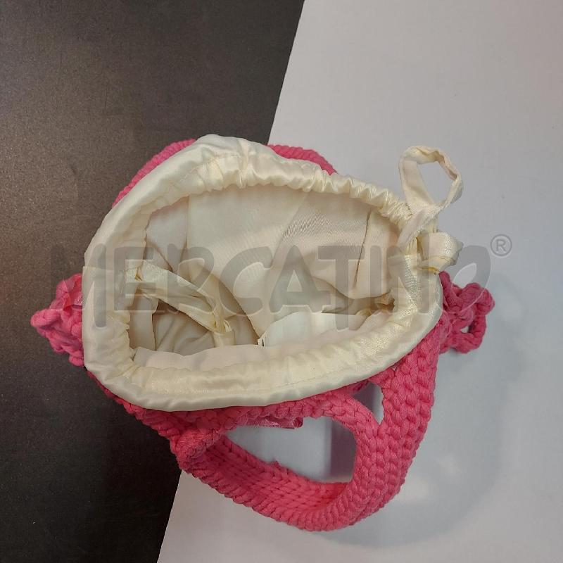BORSETTA DONNA GUESS ROSA INTRECCIO | Mercatino dell'Usato Genova sampierdarena 5